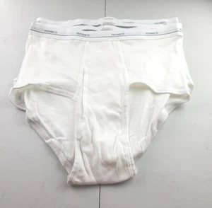 Hanes Vintage White Brief Size XL Lot Of 3 - Picture 1 of 3