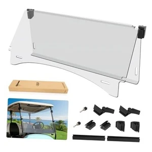  Golf Cart Windshield -/Tinted Foldable Golf Cart Windshield Fits Club Clear - Picture 1 of 8