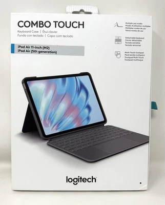 Logitech Combo Touch for iPad Air 11-inch Keyboard Case - Oxford Gray NEW/SEALED - Image 1 of 2