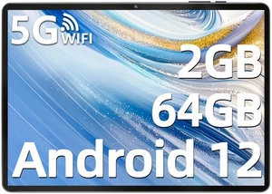 SGIN Tablet PC mit Android 12, 10 Zoll FHD Display, 2GB+64GB, Quad-Core, 5000mAh - Bild 1 von 11