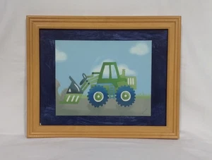 Wandbild Druck Rahmen M2M Pottery Barn Kids Christopher Construction Frontlader - Bild 1 von 2