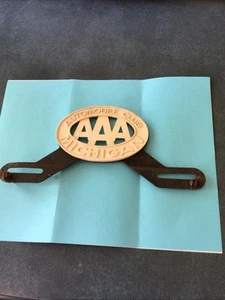 Vintage AAA Automobile Club Topper License Plate Holder  9 1/2” Length - Picture 1 of 10