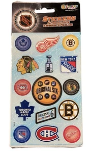 Sandylion offiziell lizenzierte NHL Hockey 6 Team Aufkleber Blätter - Bild 1 von 4