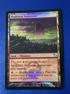 Madblind Mountain Foil X1 Shadowmoor Ex  Condition See Front/back Pics - Image 1 of 2