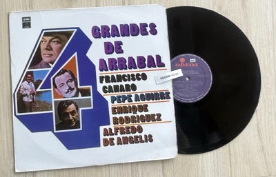 Tango CANARO AGUIRRE DE ANGELIS RODRIGUEZ 4 Grandes de Arrabal Odeon Colombia LP - Image 1 of 4