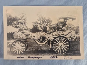 Vintage B&W SELLS CIRCUS Photo Photograph Band in Wagon Bandwagon - Picture 1 of 3