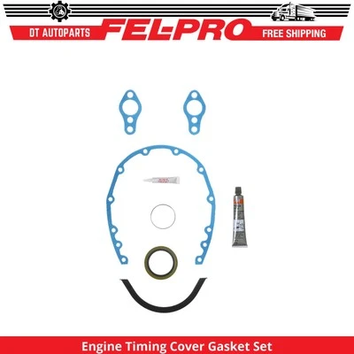 Para 1977-1992 Pontiac Firebird Engine Timing Cover conjunto de junta Fel-Pro 1978 1979 - Imagem 1 de 2