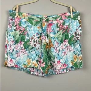 Pantalones cortos Tommy Bahama 100 % lino estampado floral para mujer talla XL - Imagen 1 de 7