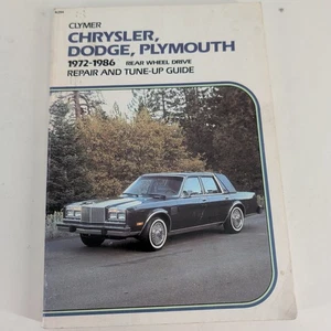 Clymer Chrysler Dodge Plymouth Repair & Tune-Up Guide 1972-1986 Rear Wheel Drive - Foto 1 di 5