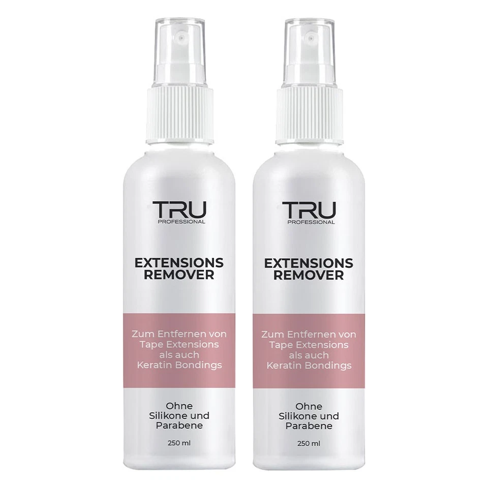 TRU Tape Extensions & Keratin Bondings Remover, (2er Pack) 250ml