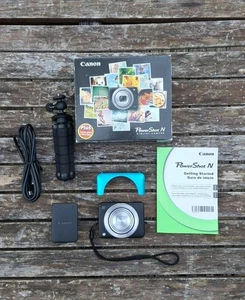 Canon PowerShot N Digitalkamera Klappbildschirm 12,1MP - 8x Zoom - WLAN - TOP - Bild 1 von 21
