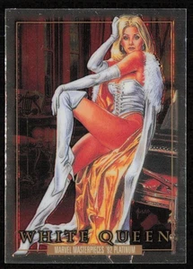 2024 Skybox Marvel Masterpieces 92 Platinum BASE #95 White Queen - Picture 1 of 2