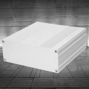Caja de proyecto de aluminio plata mate tipo dividido carcasa electrónica nueva - Imagen 1 de 9