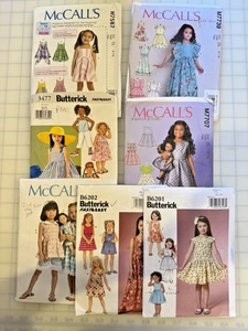 7 Assorted Girl’s Butterick and McCalls Sewing Patterns Size:6-7-8, 4 used - Picture 1 of 4