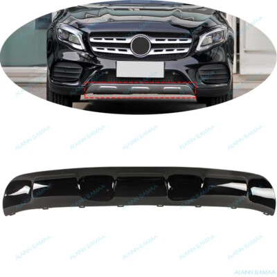 Parachoques delantero moldura inferior negro para Mercedes Benz X156 GLA 2017-19 GLA200 Foto 1 de 4