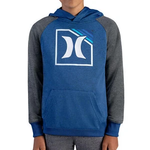 NWT Boy's HURLEY H20-Dri Blue Gray Solar Hoodie Size Small 6 - 7 - Picture 1 of 11