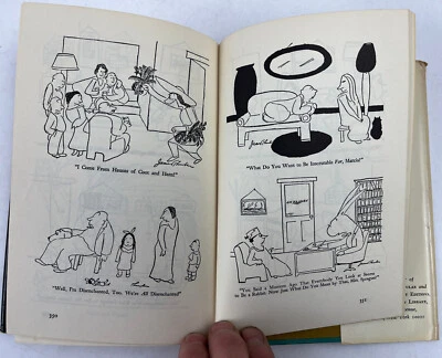 Modern Library w/ DJ The Thurber Carnival Cartoons Essays Mid Century Humor Foto 1 de 4