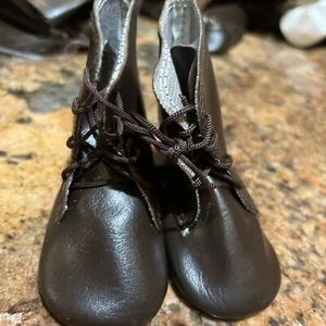 Doll boots Tallina's BROWN Lace-Up Boots 3 7/8" - Picture 1 of 2