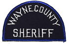 WAYNE COUNTY MICHIGAN MI Sheriff Police Patch VINTAGE OLD MESH - FELT 