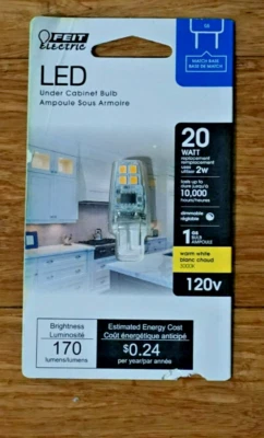 🌿 Feit Electric LED Bulb 20W 120V 170 Lumens G8 3000K Warm White Dimmable - Image 1 of 2