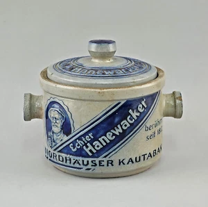 9345042-d Keramik Vorratstopf Kautabak Echter Hanewacker Salzglasur um 1900 - Picture 1 of 4