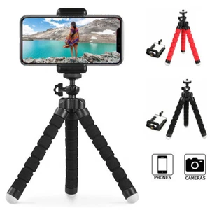 Universal Cell Phone Holder Flexible Octopus Tripod Bracket Selfie Stand Monopod - Picture 1 of 13