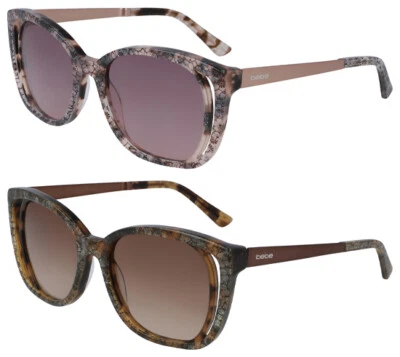 Bebe Women's Floral Cutaway Soft Square Sunglasses - BB7210 - Image 1 of 2