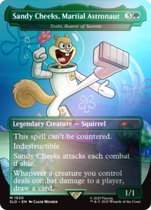 MTG Sandy Cheeks, Martial Astronaut (Toski) FOIL NM - Secret Lair X SpongeBob - Picture 1 of 1