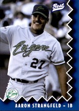 1997 Eugene Emeralds Best #26 Aaron Strangfeld Lemon Grove California CA Card