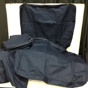 Pottery Barn Comfort Square Arm Loveseat Twill SLIPCOVER Navy Blue 5 piece - Picture 1 of 6