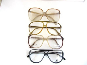 Konvolut 4 Vintage Herren Brillengestelle Silhouette Zeiss Jacque Rojay Optiline NOS - Bild 1 von 5