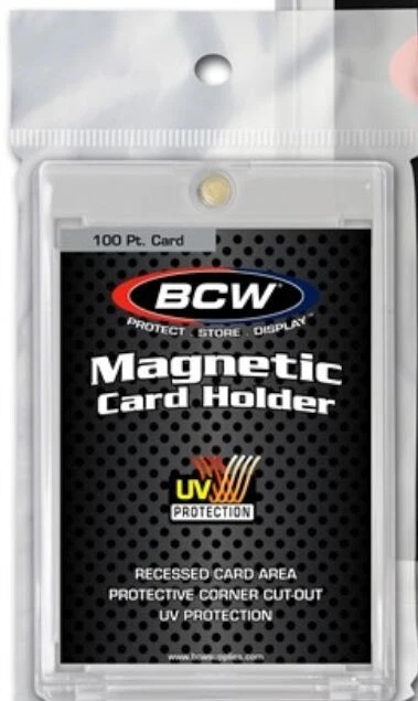 32 BCW 100 Point UV Protected Magnetic Thick Trading Card Holders - Image 1 of 1