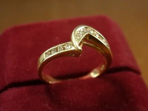 18k 18ct Solid Gold Diamond Enhancer Ring. 0.30ct Size N-O 3.33g - Picture 1 of 12
