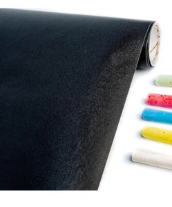 WINTEX Tafelfolie selbstklebend in schwarz – 43 x 300 cm – Kreidefolie alternati - Bild 1 von 4