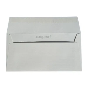 100 Conqueror Texture Weiß Briefumschläge DIN Lang creme getönt Römerturm DL - Bild 1 von 5