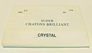 10 Gross 10ss Preciosa Super Chatons Brilliant Full Pack Czech Rhinestones - Picture 1 of 2