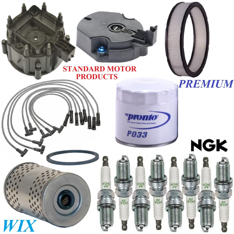 Tune Up Kit Filters Cap Wire Spark Plugs For CADILLAC SEVILLE V8 5.7L 1976-1977 - Image 1 of 1