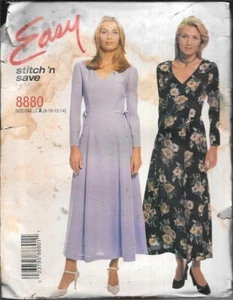 Stitch 'n Save #8880 Misses' Semi-Fitted Dress Szs 8-14 - UNCUT - Picture 1 of 2