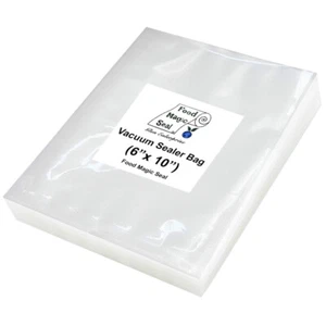 100 PINT 6x10 Bags Food Magic Seal for Vacuum Sealer Food Storage! Great $$Saver - Picture 1 of 9