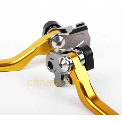 Fit Kawasaki KX65 KX85 KX100 2001-2021 KX125 Pivot Clutch Brake Levers Gold US Foto 1 de 2