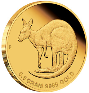 2021 Australia Mini Roo $2 0.5 Gram .9999 Pure Gold Proof coin in card Kangaroo