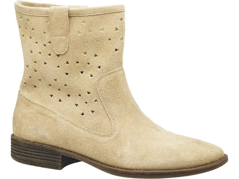 KicKers Bottine Ankle Roundy Beige Chevre Velours 363932-5011 - Photo 1/1