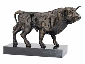 Stier Skulptur aus Eisen 4,3 kg Figur Bulle antik Stil sculpture bull iron - Bild 1 von 4