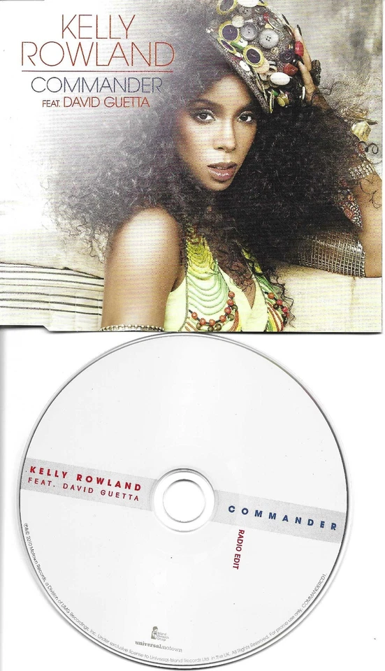 Destinys Child KELLY ROWLAND DAVID GUETTA commander EDIT EUROPE PROMO CD Single - Image 1 of 1