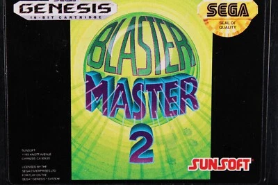 Sega Genesis Blaster Master 2 vintage original video game loose cartridge 1993 - Image 1 of 4