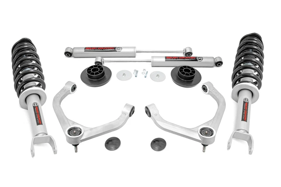 Rough Country 3" Lift Kit N3 Struts for 12-18 Ram 1500, 19-24 1500 Classic 4WD Foto 1 de 4