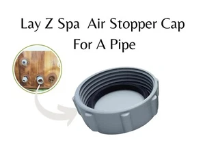Tapa de tapón de aire compatible con Lay Z Spa para una tubería + sello de goma A - Imagen 1 de 5