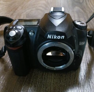 Nikon D50 6.1MP Digital SLR Camera Black Body Only DX From Japan - Picture 1 of 8