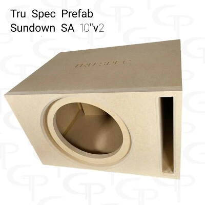 GP CAR AUDIO TRU SPEC Prefab Single 10" Subwoofer Enclosure Box Sundown SA 10v2