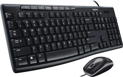 Logitech Media Combo MK200 Full-Size Keyboard and High-Definition Optical Mouse - Image 1 of 4